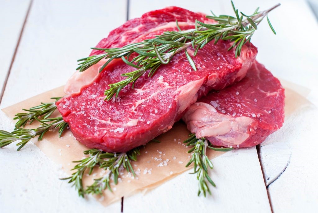 Fresh beef after thawing